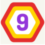 UP 9 - Hexa Puzzle! Merge Numbers to get 9